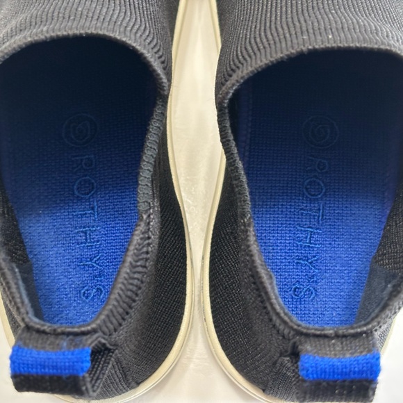 Rothy's The Chelsea Boot Women's 8 Black Knit High Top Pull On Ankle Sneakers - Picture 10 of 15